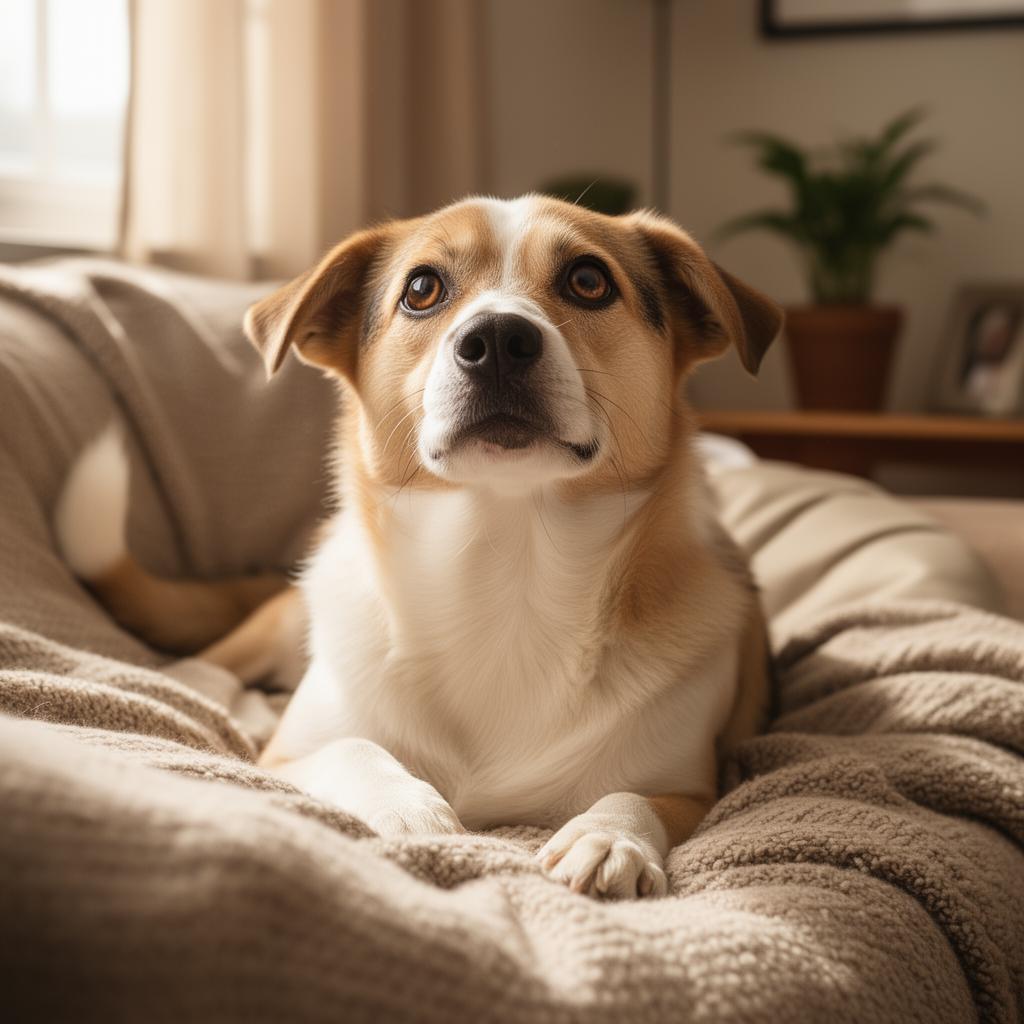 A happy rescue dog